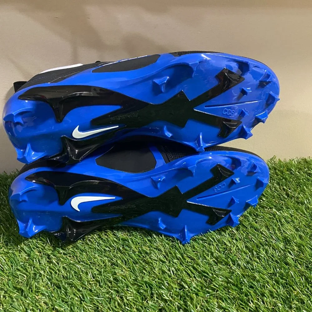 Nike Alpha Menace Pro 3 Blue/Black Football Cleats CT6649-007 Mens 11.5 NEW